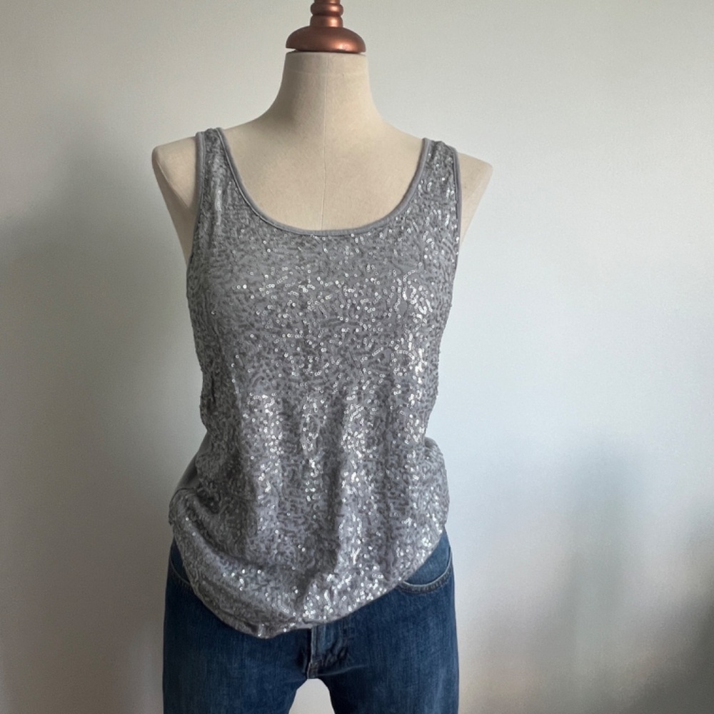 Joe Fresh - Silver Sequin Camisole